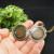Медальон для фото Стимпанк Steampunk №8 Часовой Механизм Шестеренки Локет Латунный Бронзовый Круглый