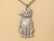 Подвеска Кот-Котофей винтажный