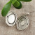 Медальон Камея Дама белая на черном antique silver