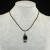 Кулон Подвеска Дракон Дракончик Черный Чешское Стекло antique silver