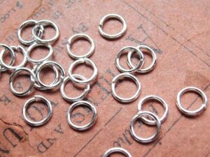 Колечки 5мм, серебристые (10шт)