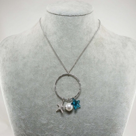 Подвеска Морские звезды Swarovski