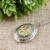 Медальон Инталия Камея Дама Радужная из стекла antique silver
