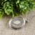 Медальон Камея Роза розовая на белом antique silver