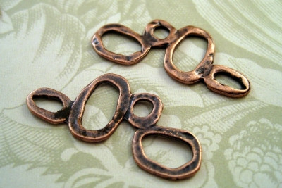 Коннектор Восьмерки, ант.медь (1шт)